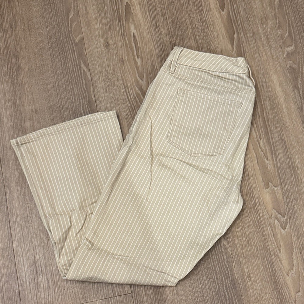 Frame Le Crop Mini Boot Striped Jeans